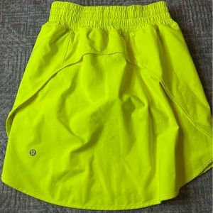SOLD ❌❌❌Lululemon Skort Size 2 Neon Yellow